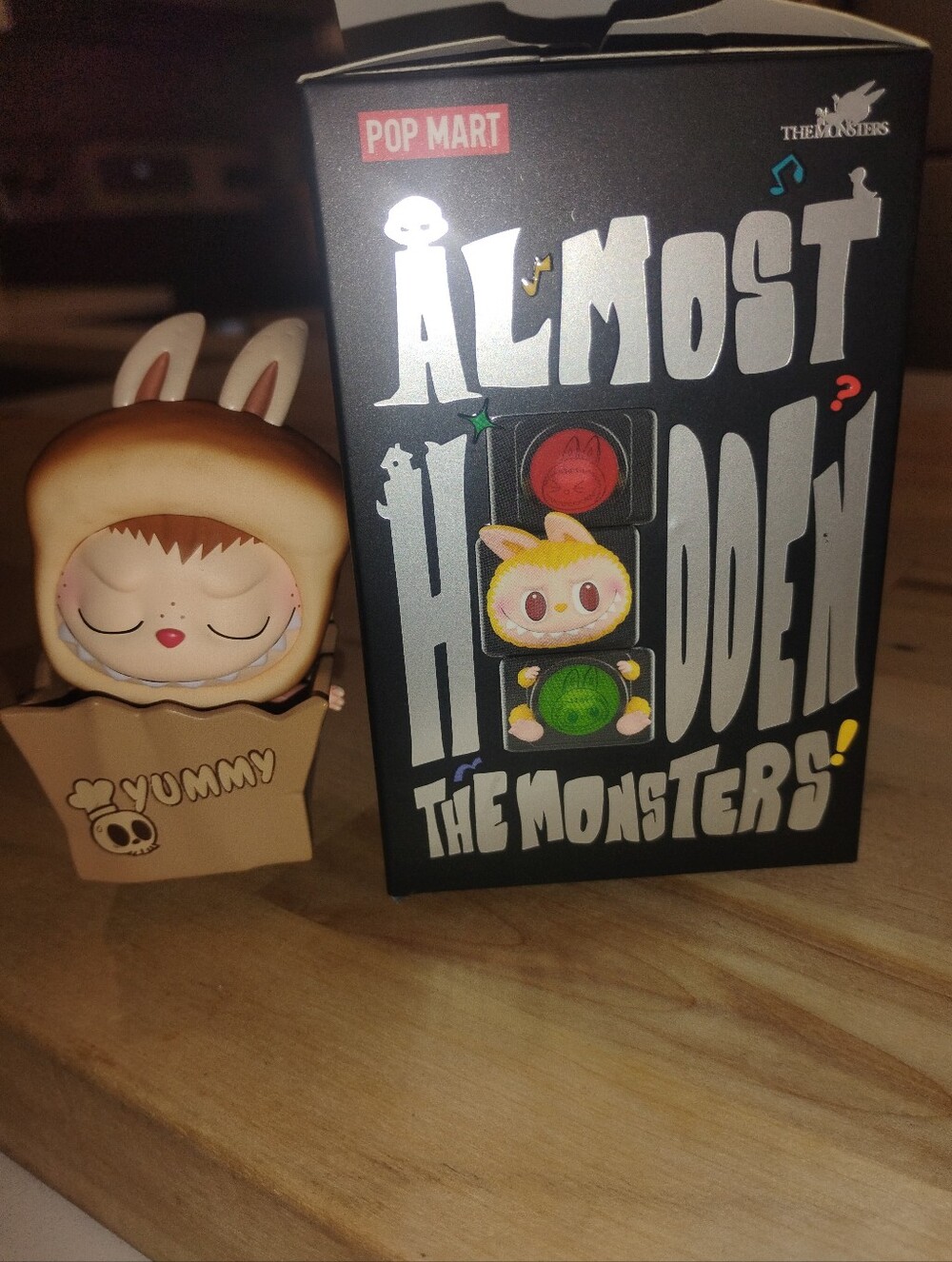 POP MART Almost Hidden The Monsters (Bread Box) Vinyl Figure - Beige/Brown